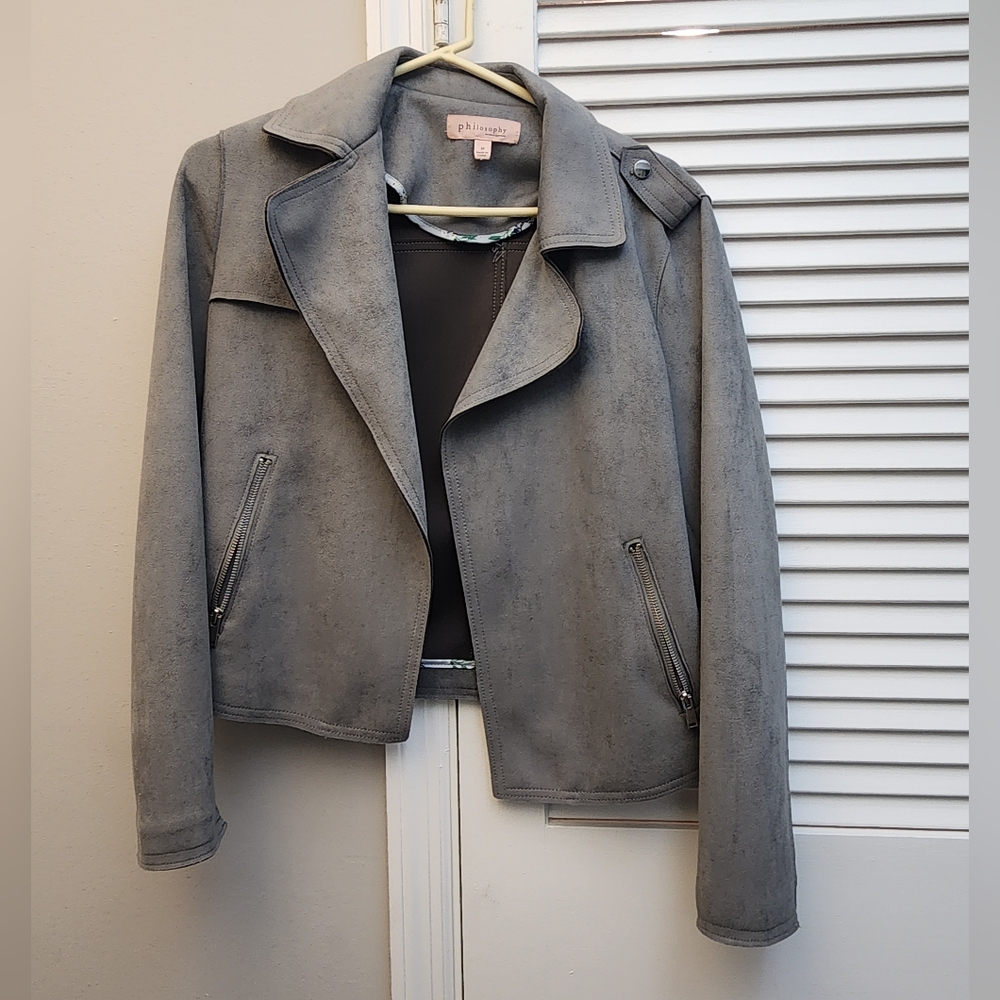 Gray Suede Jacket - image 1